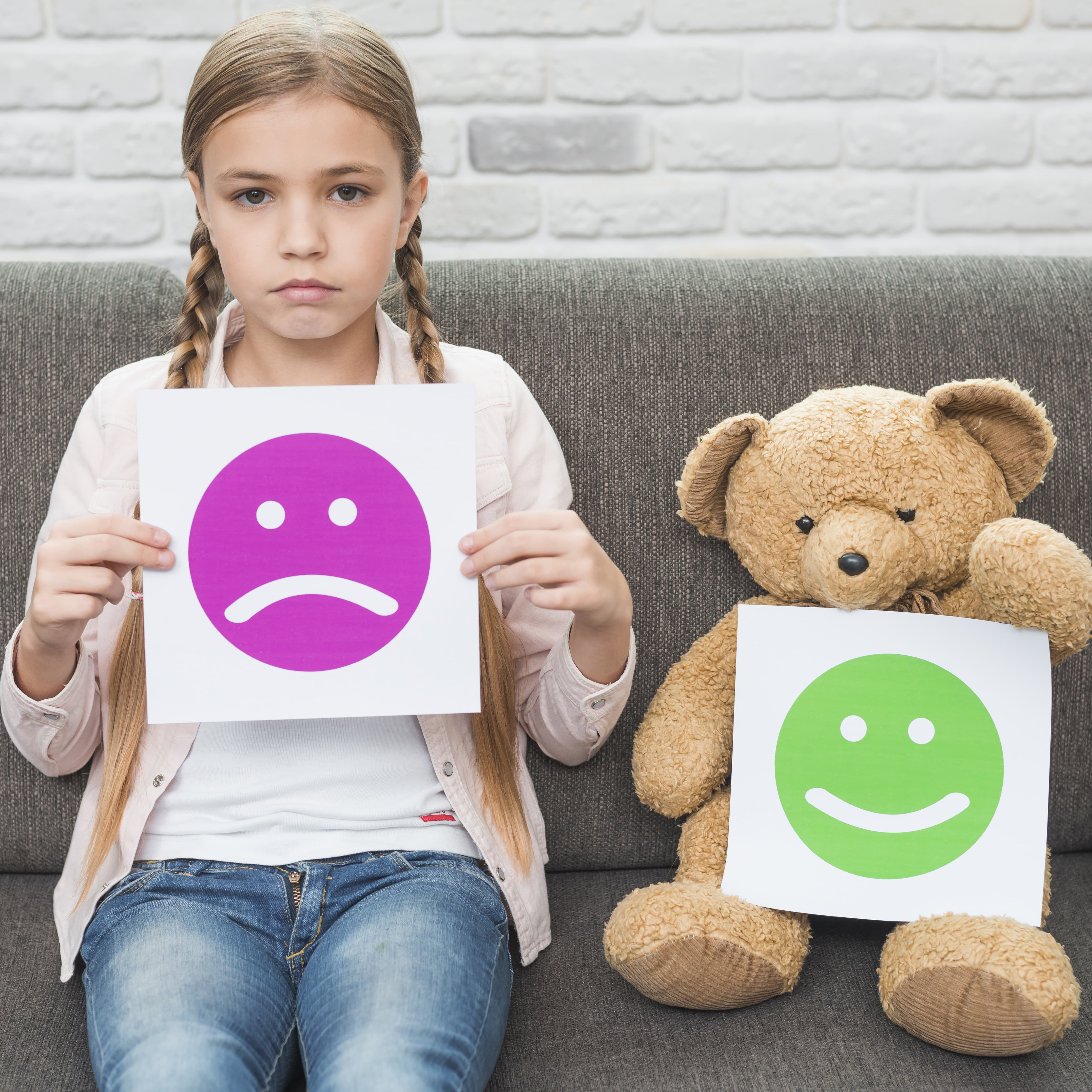 Enfant exprimant ses émotions